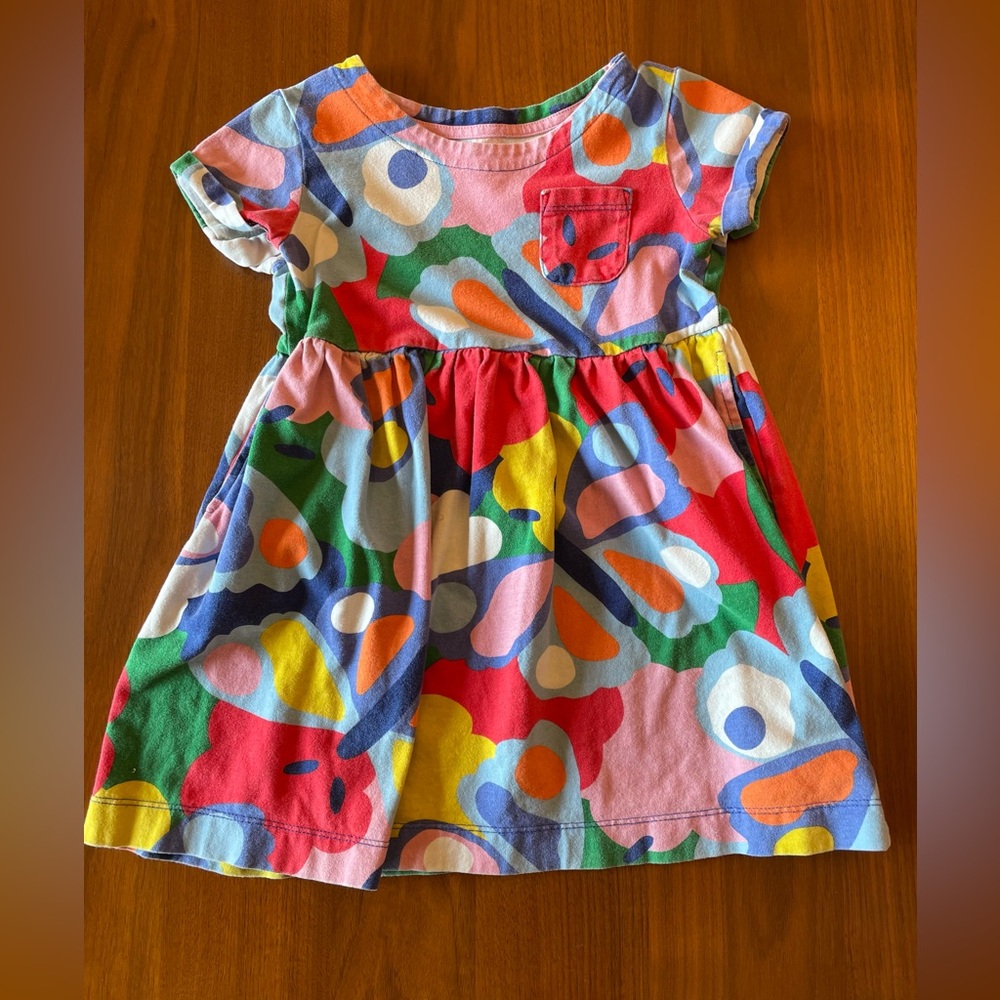Mini Boden Abstract Dress size 4-5T